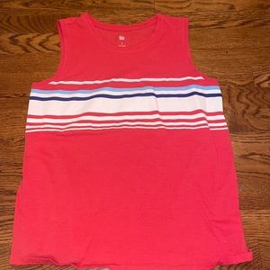 Red white and blue tank top, medium